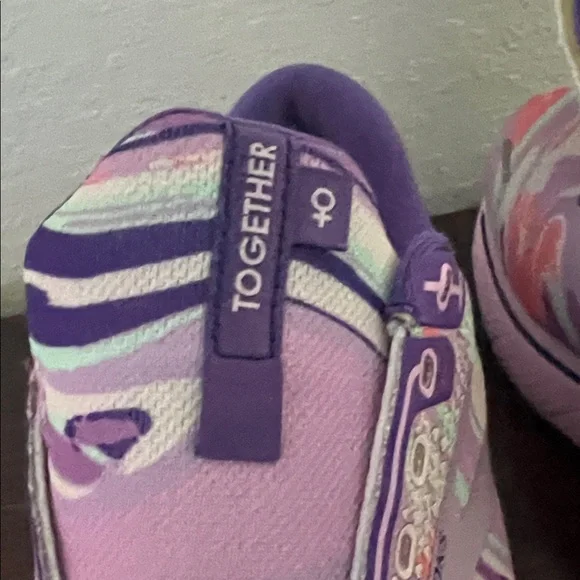 Brooks Women's Athletic Shoes - Ghost 14. Purple and Pink swirls - Picture 3 of 10